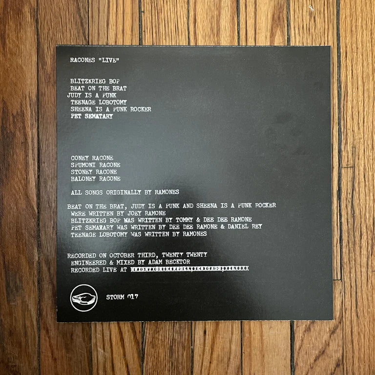 RACONES - "LIVE" - LP | STORM017