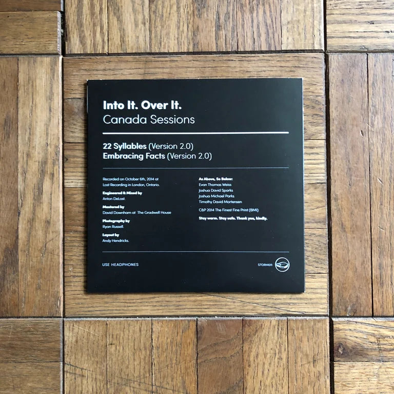 Into It. Over It. - Canada Sessions - 7" | STORM011